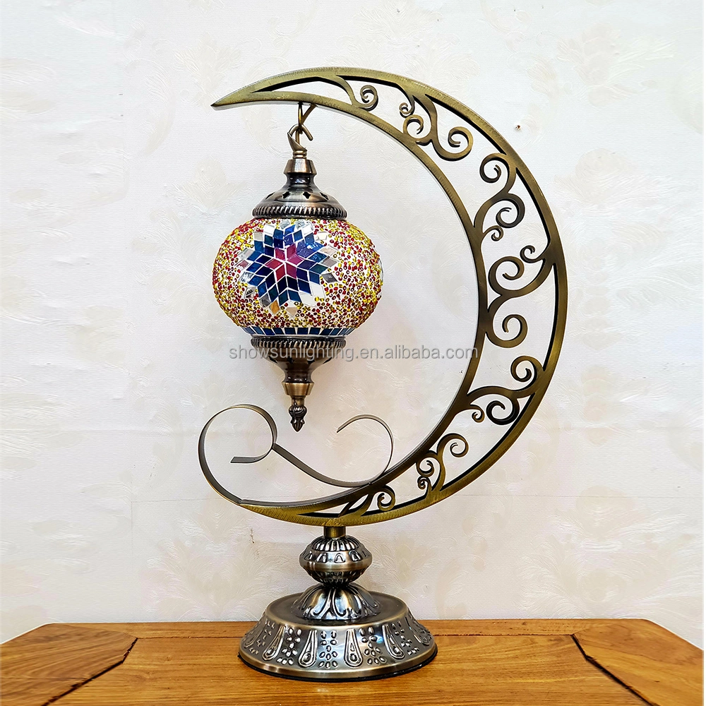 Moya New Design Decorative Glass Handmade Turkish Style LED Table Lamp