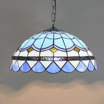 Tiffany-Lampen, Retro-Türkische Deckenleuchten, Vintage-Decken-Hängelampen (WH
