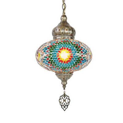 Türkische marokkanische Tiffany-Art-handgemachte Mosaik-Hängedeckenlampe-Licht-Anhänger